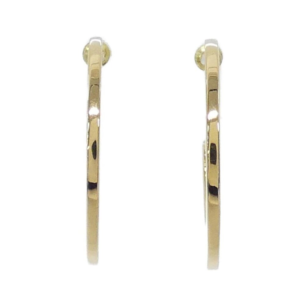 ❌❌🔥SOLD❌❌ - #107 - Chanel Gold/Crystal Hoop Earrings - ABD144 - Picture 5 of 6